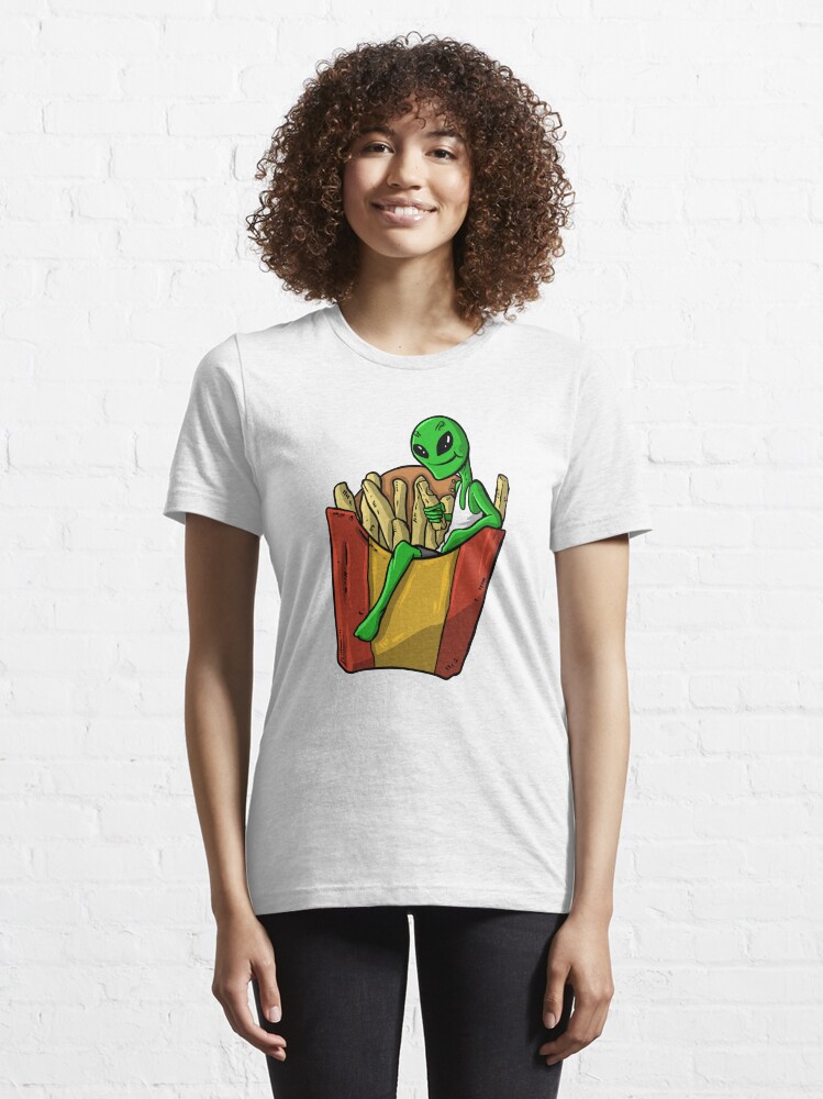 Kopie von Alien Pommes Fast Food T-Shirt