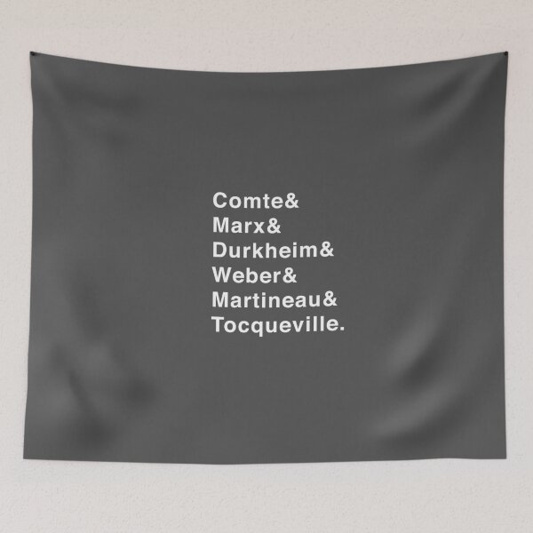 Item preview, Famous Sociologists List (Comte, Marx, Durkheim, Weber, Martineau, Tocqueville) designed and sold by isstgeschichte.