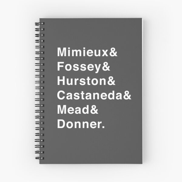 Item preview, Famous Anthropologist List (Mimieux, Fossey, Hurston, Castaneda, Mead, Donner) designed and sold by isstgeschichte.