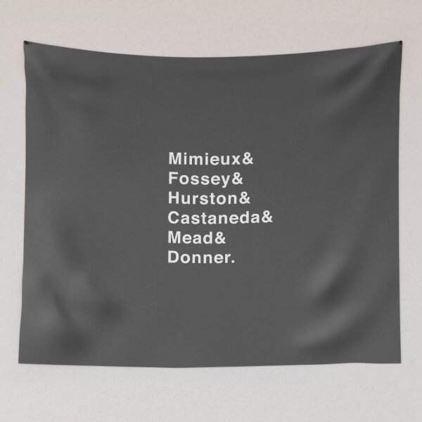 Item preview, Famous Anthropologist List (Mimieux, Fossey, Hurston, Castaneda, Mead, Donner) designed and sold by isstgeschichte.