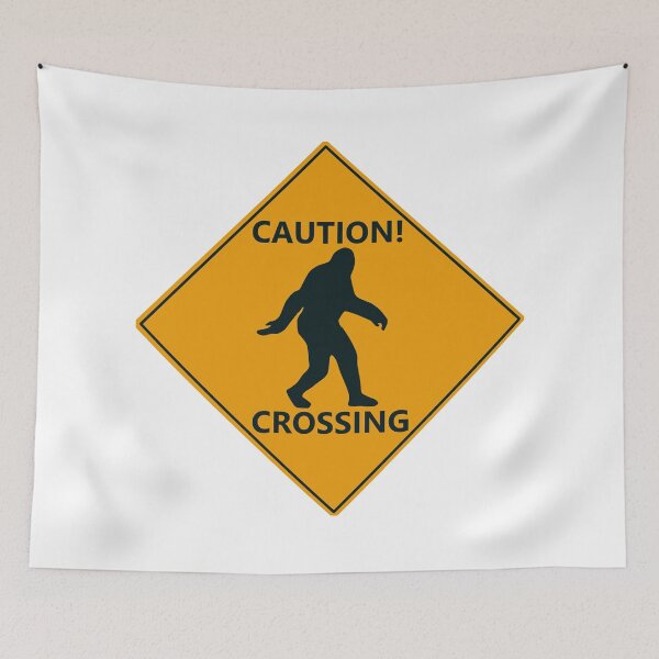 Item preview, Caution - bigfoot crossing Sign designed and sold by DutchVulture.