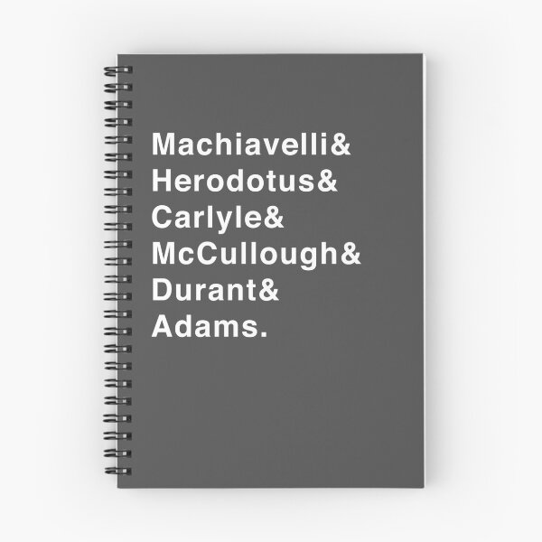 Item preview, Famous Historians List (Machiavelli, Herodotus, Carlyle, McCullough, Durant, Adams) designed and sold by isstgeschichte.