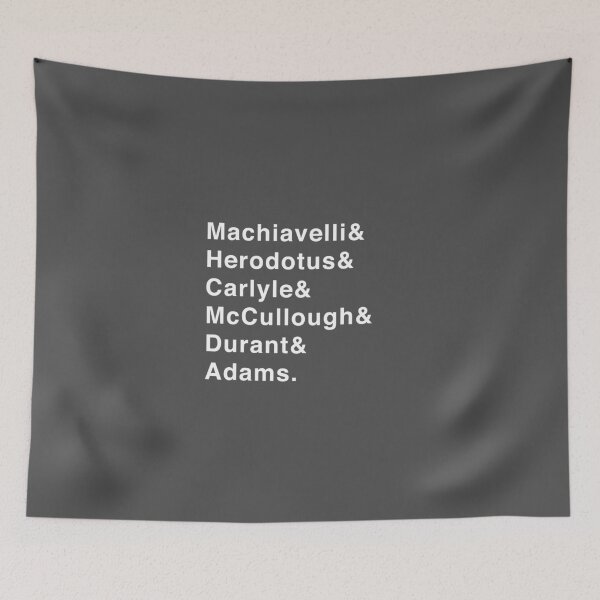 Item preview, Famous Historians List (Machiavelli, Herodotus, Carlyle, McCullough, Durant, Adams) designed and sold by isstgeschichte.