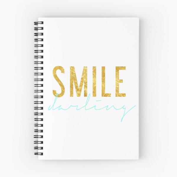 Item preview, Smile Darling - Aqua & Gold designed and sold by Rachel Additon.