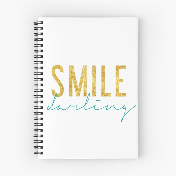 Item preview, Smile Darling - Teal & Gold designed and sold by Rachel Additon.