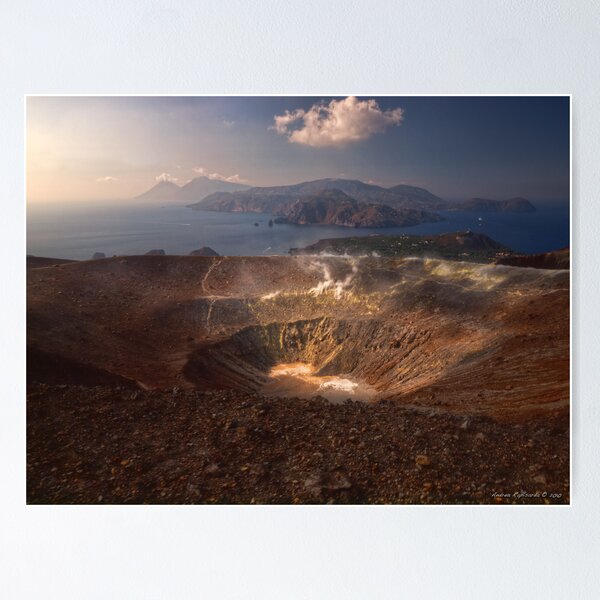 From the top of Vulcano Poster