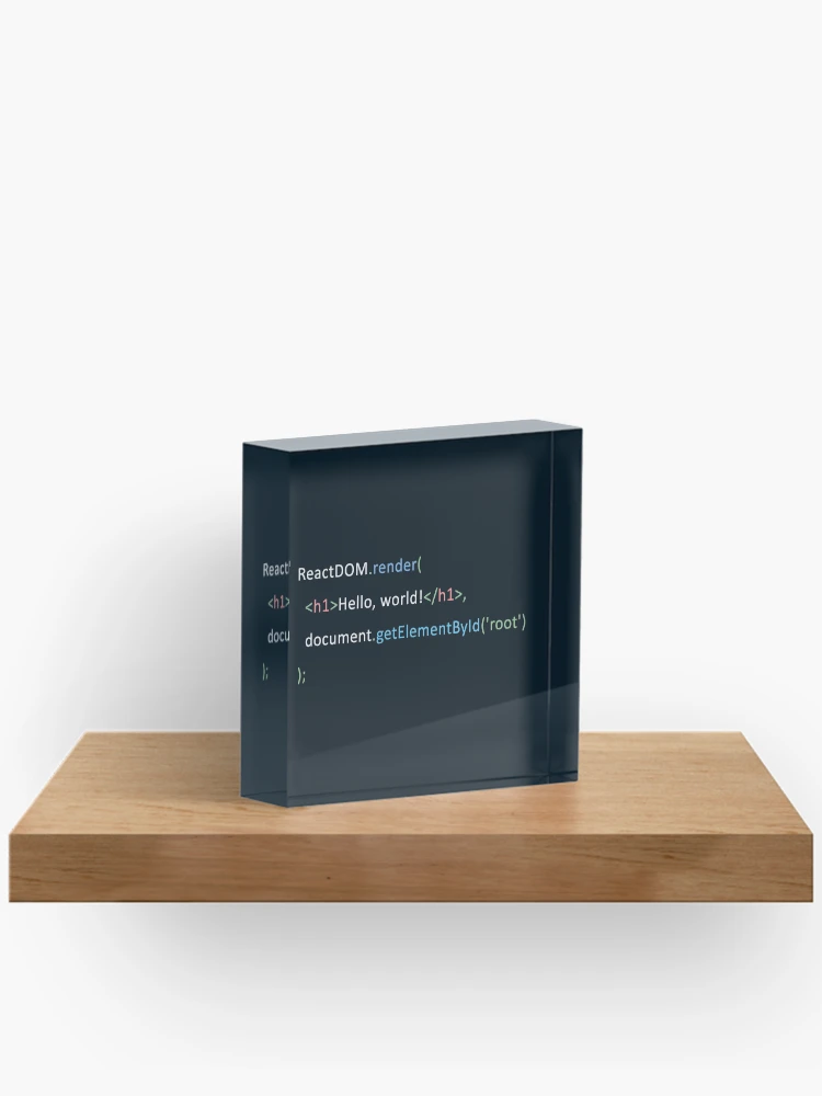 Thumbnail 2 of 5, Acrylic Block, React JS ReactJS JavaScript Framework designed and sold by vladocar.