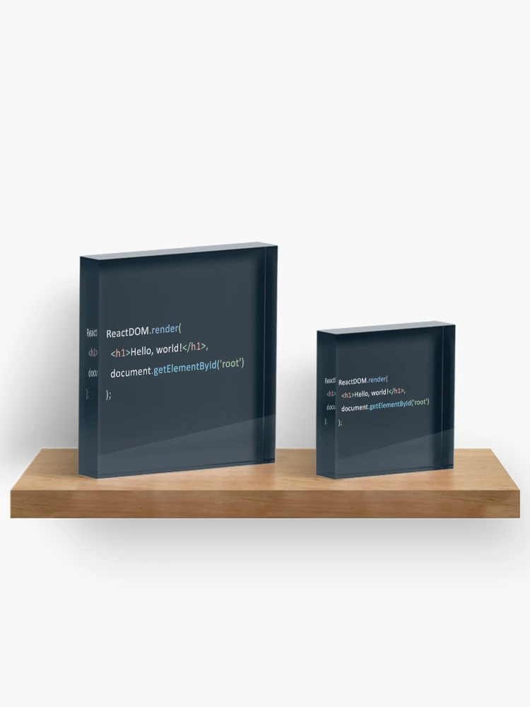 Thumbnail 3 of 5, Acrylic Block, React JS ReactJS JavaScript Framework designed and sold by vladocar.