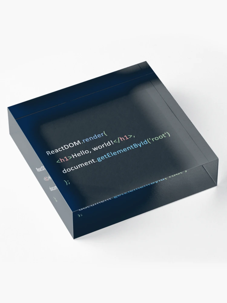 Thumbnail 4 of 5, Acrylic Block, React JS ReactJS JavaScript Framework designed and sold by vladocar.