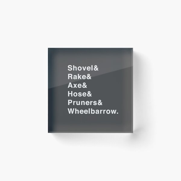 Item preview, Gardening Tools: Shovel, Rake, Axe, Hose, Pruners, Wheelbarrow designed and sold by isstgeschichte.