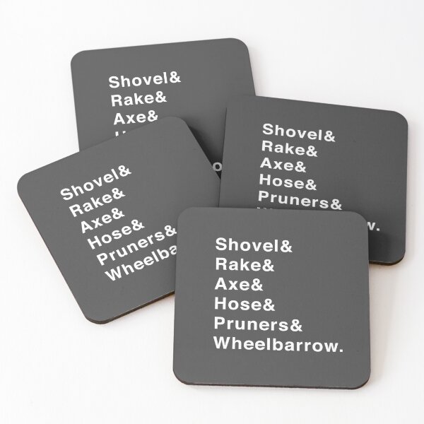 Item preview, Gardening Tools: Shovel, Rake, Axe, Hose, Pruners, Wheelbarrow designed and sold by isstgeschichte.
