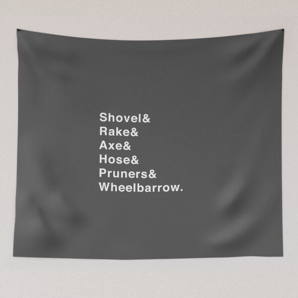 Item preview, Gardening Tools: Shovel, Rake, Axe, Hose, Pruners, Wheelbarrow designed and sold by isstgeschichte.