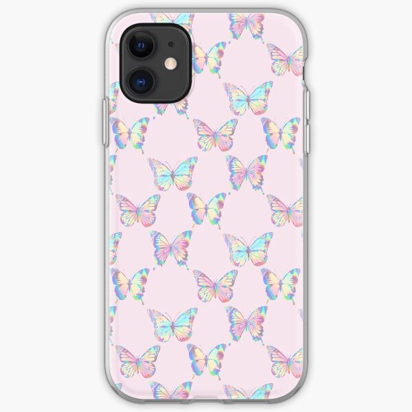 HOLOGRAPHIC BUTTERFLY PATTERN 3 iPhone Soft Case