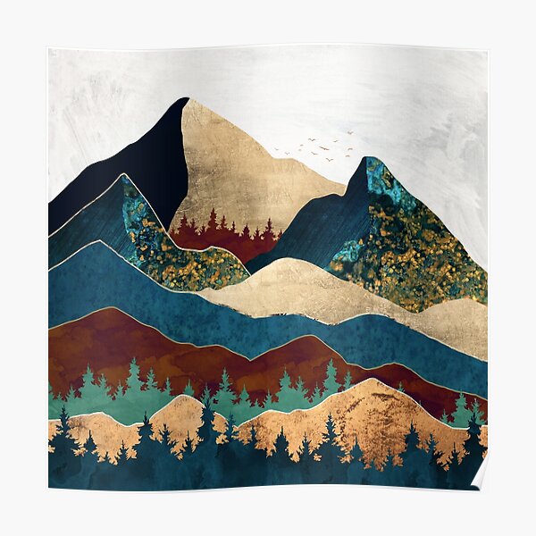 Malachite Mountains Poster