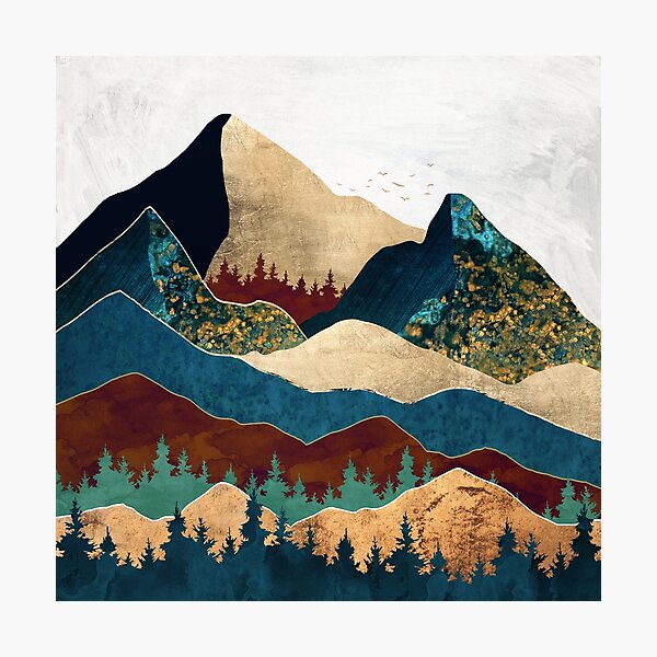 Item preview, Malachite Mountains designed and sold by spacefrogdesign.