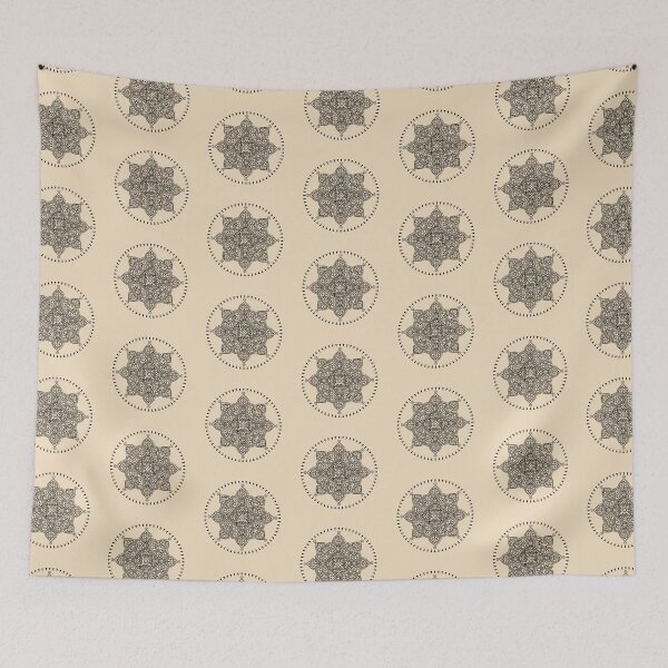 Item preview, Persian Tile Mandala - black designed and sold by kernowerno.