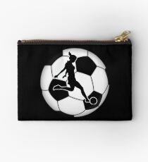 Woman's Soccer Zipper Pouch