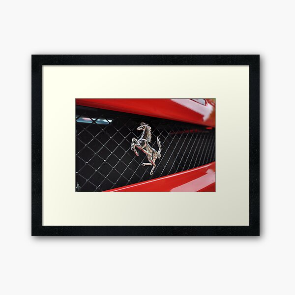 Ferrari F430 Prancing rear Framed Art Print