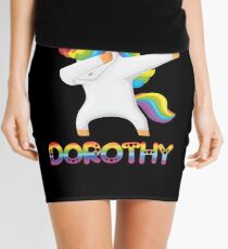 Dabbing Unicorn Dorothy - Special Personalised Gift For Dorothy Mini Skirt