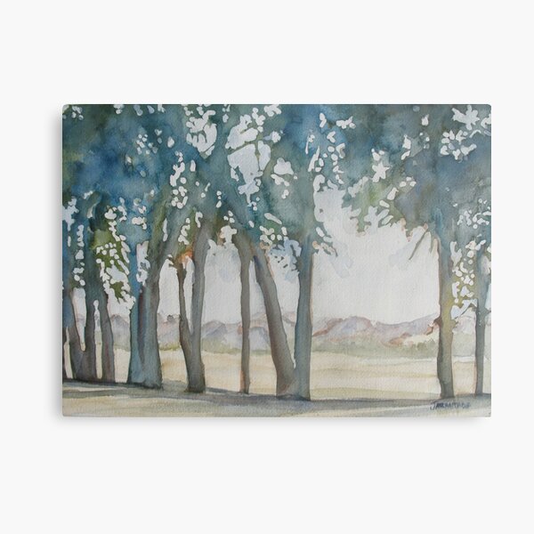 Through the Wind Break Metal Print