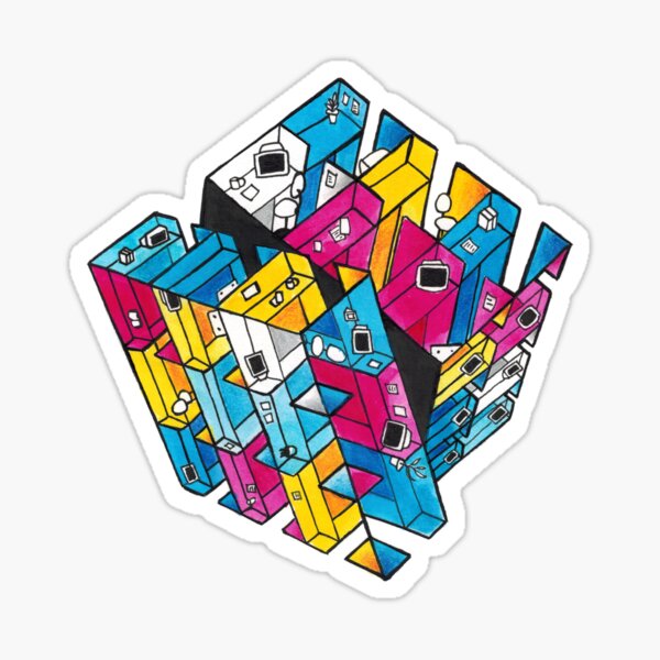 Rubiks Cube Stickers Redbubble 