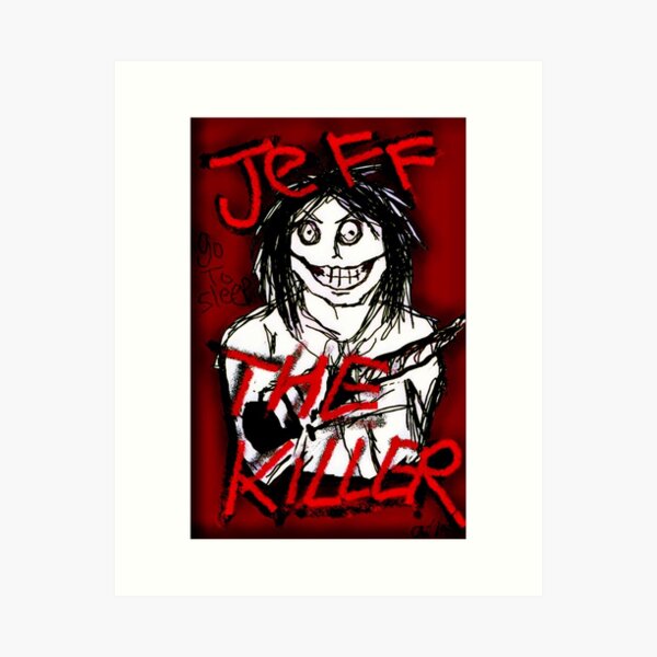 Jeff the Killer Selfie, an art print by Emi Rutherford - INPRNT