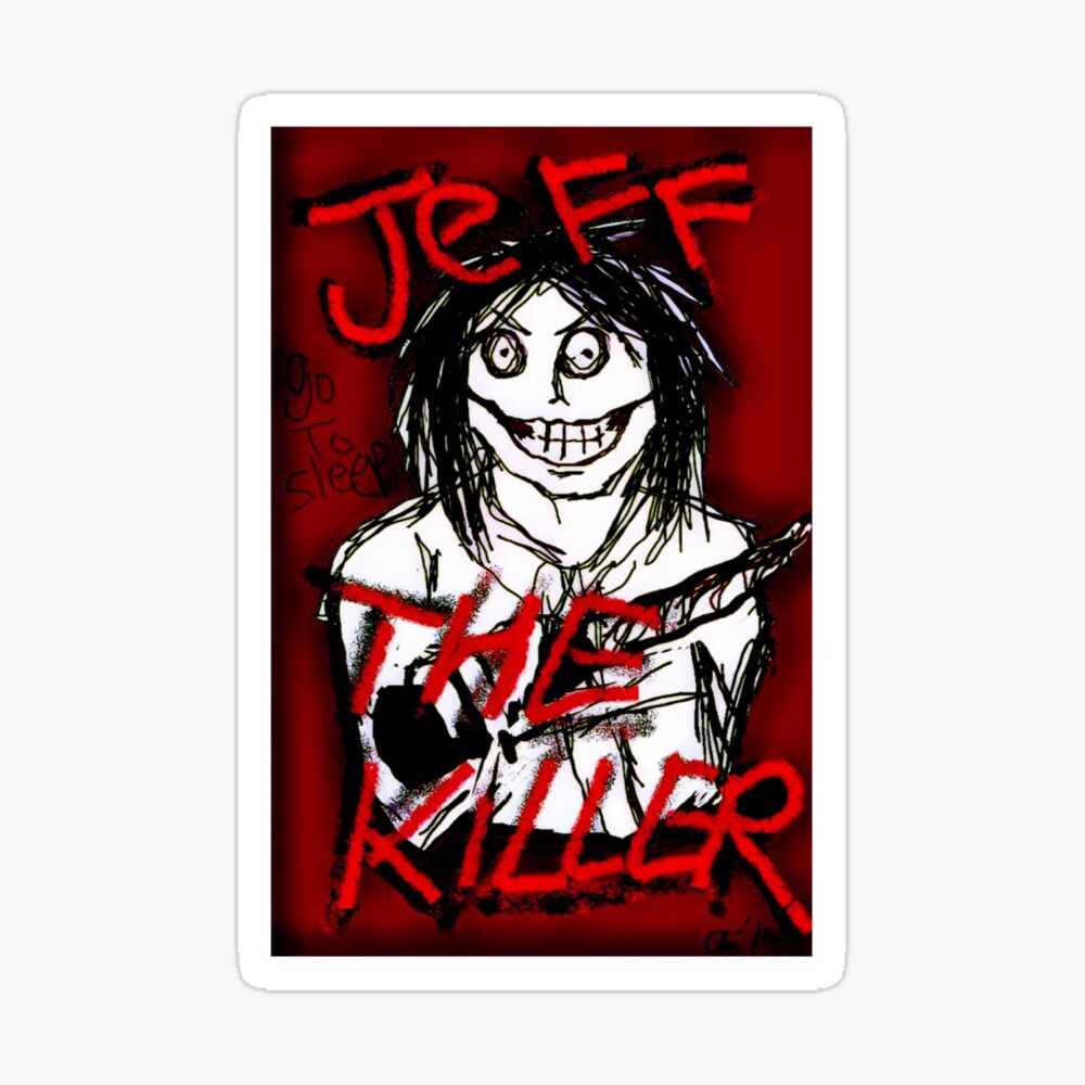 Jeff The Killer Creepypasta Poster Print