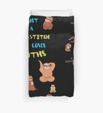 Just a Cross-Stitch Who Loves Sloths Duvet Cover