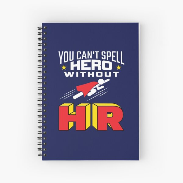 Cahier à spirale avec l'œuvre « t shirt professeur suppléant, humour,  cadeaux » de l'artiste Hug84