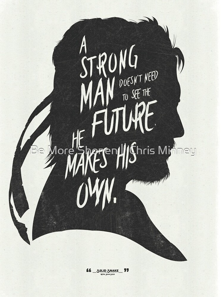 "Metal Gear Solid Solid Snake Quote" iPhone Case for Sale by ...