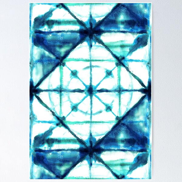 Item preview, Shibori in Ocean Blues designed and sold by Gingerlique.