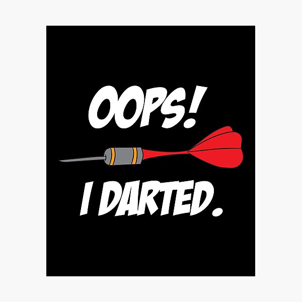 Item preview, Darts dartboard oops! I darted designed and sold by Mohja-Design.