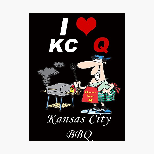 I Love KC Q - Kansas City BBQ Photographic Print