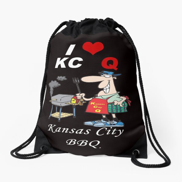 I Love KC Q - Kansas City BBQ Drawstring Bag