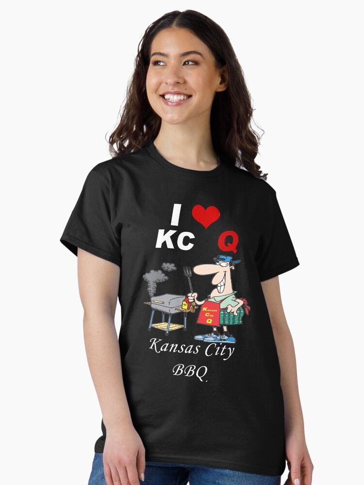 Thumbnail 1 of 7, Classic T-Shirt, I Love KC Q - Kansas City BBQ designed and sold by BWBConcepts.