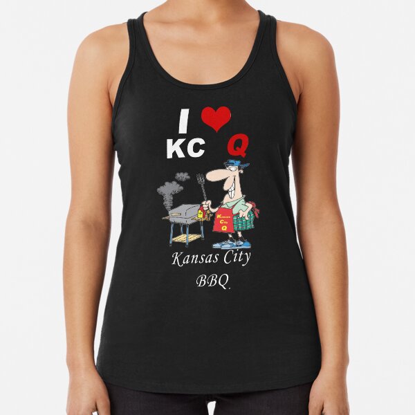 I Love KC Q - Kansas City BBQ Racerback Tank Top