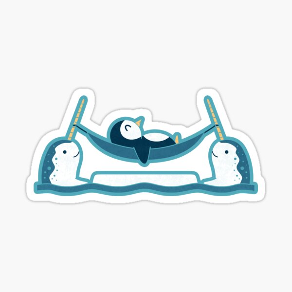 Item preview, Chilling With Narwhals designed and sold by HandsOffMyDinosaur.