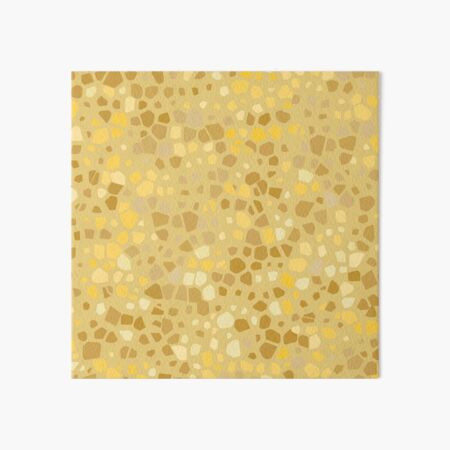 Gold terrazzo seamless pattern Art Board Print