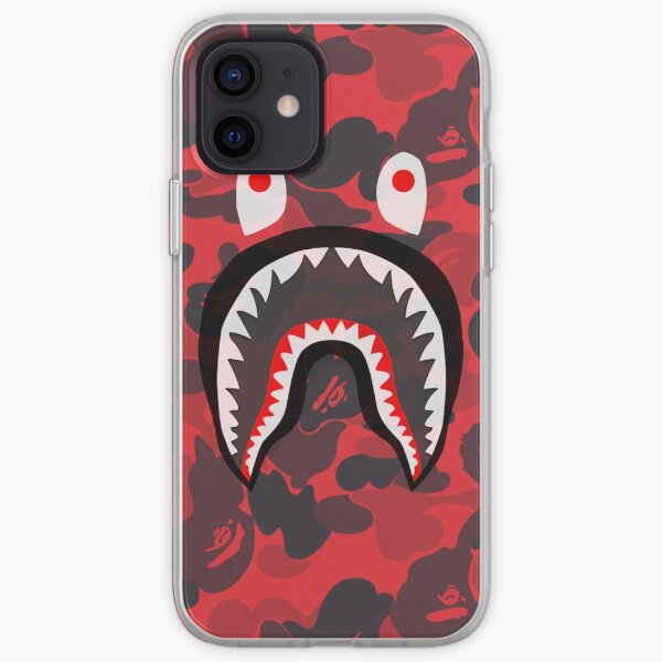 red bape shark iPhone Soft Case