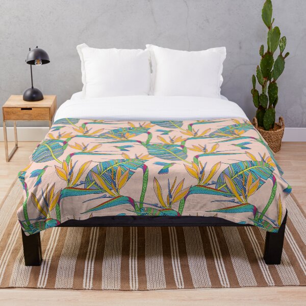 Item preview, Bohemian Birds of Paradise on pink designed and sold by nadyanadya.