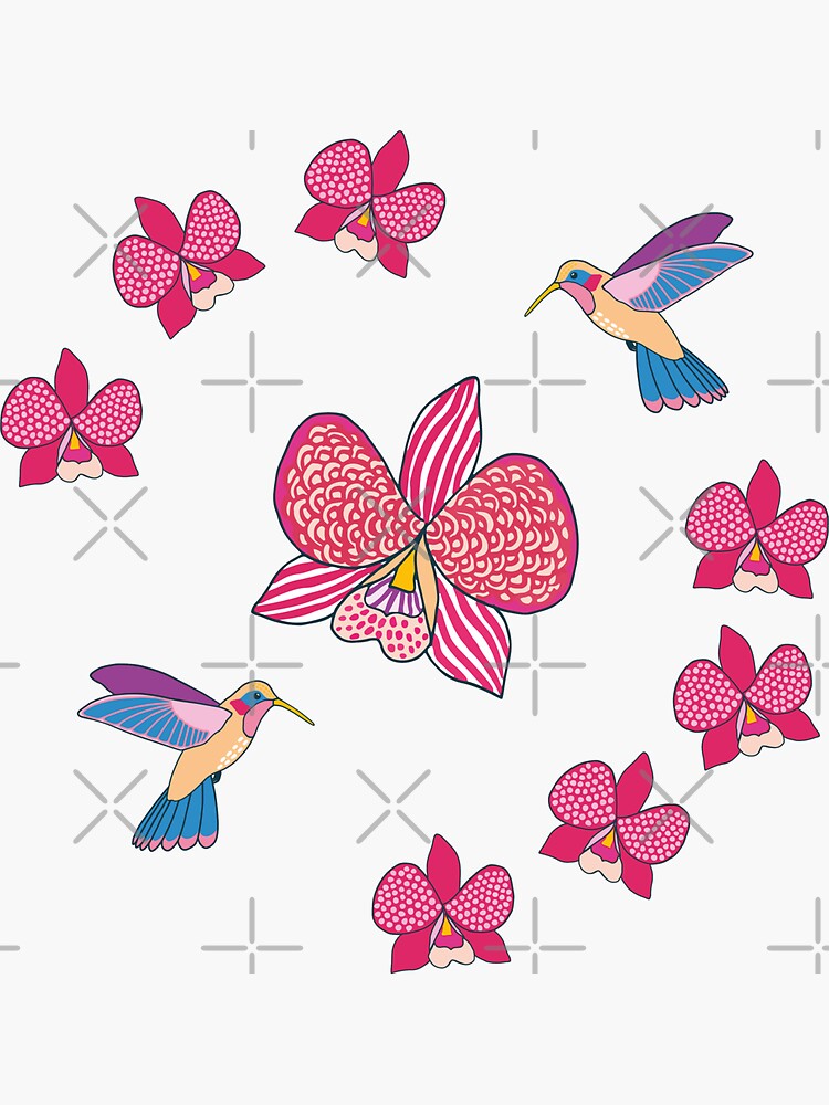 Bohemian Orchids (with stickers) by nadyanadya