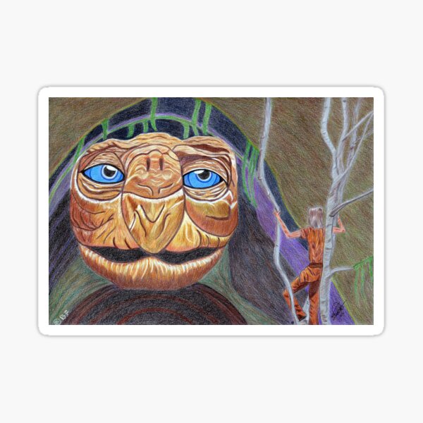 The endless story. Morla and Atreyu. The Neverending Story. Sticker