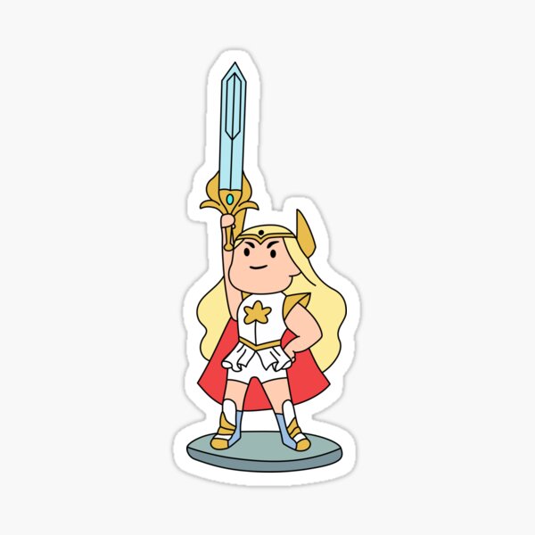 Aperçu de l'œuvre Figurine She-Ra, autocollant She-Ra 2018 créée et vendue par Danii Allen.