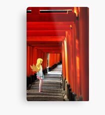 Monogatari – Shinobu Shrine Metal Print