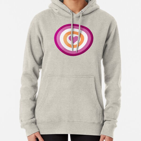 Pride Shield - Lesbian Flag Pullover Hoodie