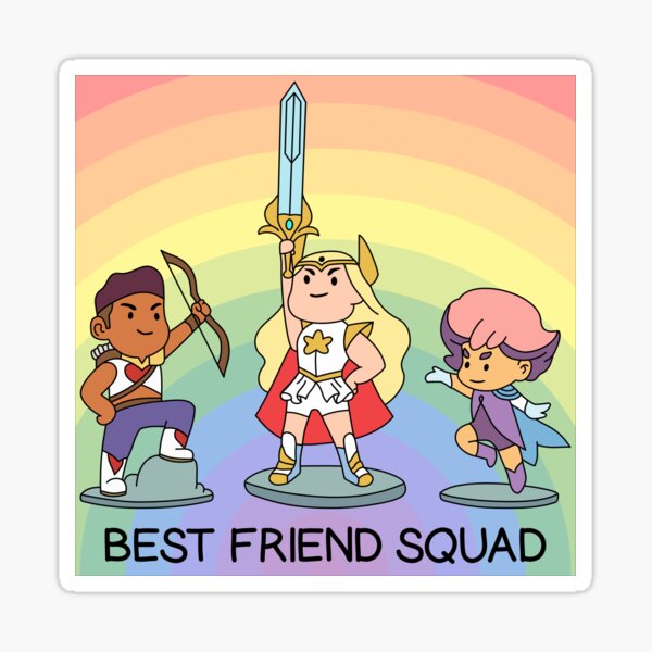 Best Friend Squad, She-Ra 2018 sticker Sticker