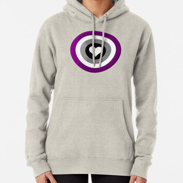 Pride Shield - Asexual Flag Pullover Hoodie