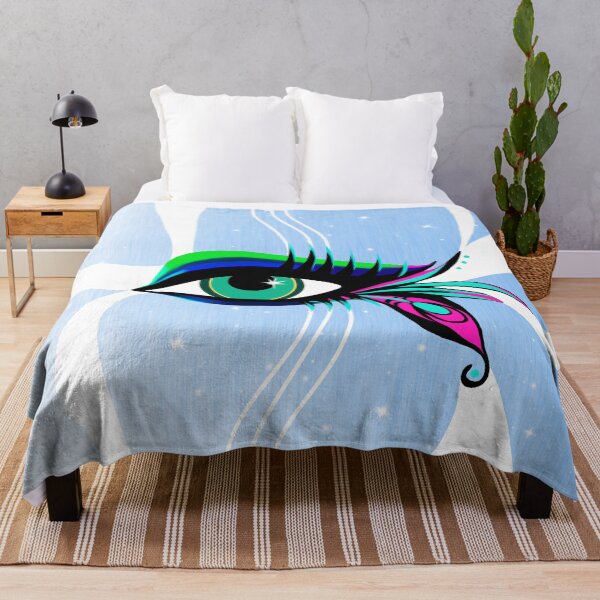 Item preview, Rainbow Peacock Feather Eyelashes Eye designed and sold by oursunnycdays.