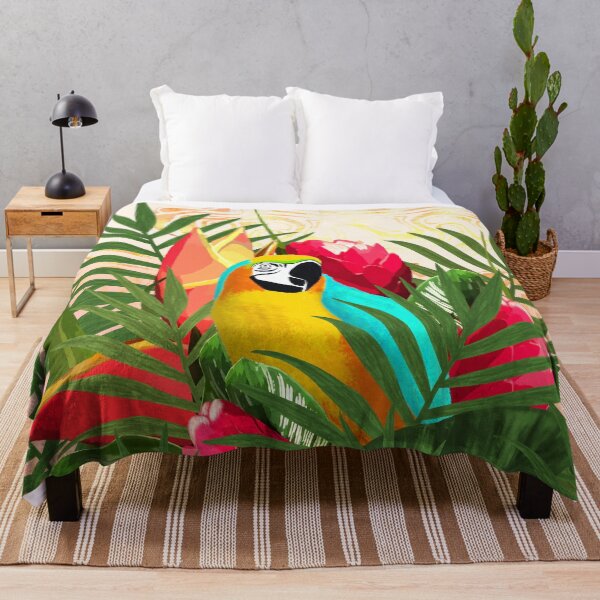 Item preview, Parrot Tropical Bouquet Golden Marble designed and sold by oursunnycdays.