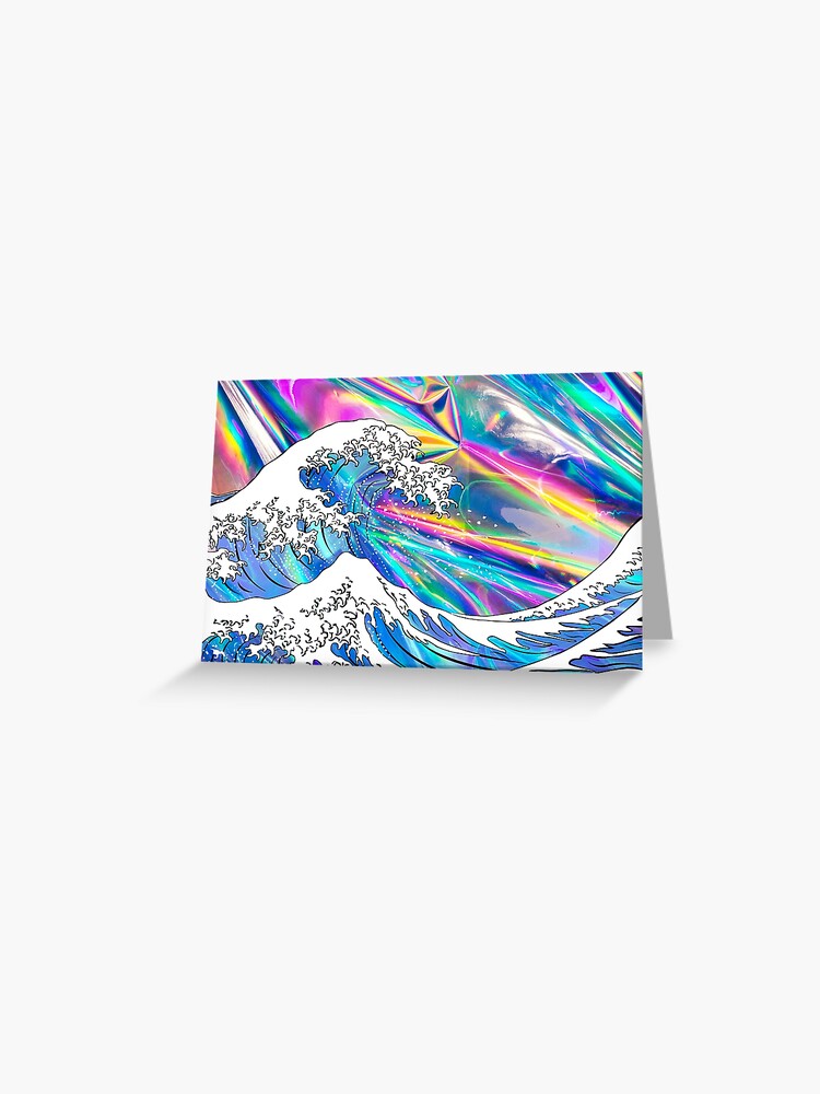 holographic greeting cards Holographic Lights Christmas Card main image 0